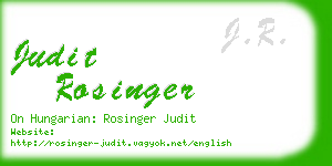 judit rosinger business card